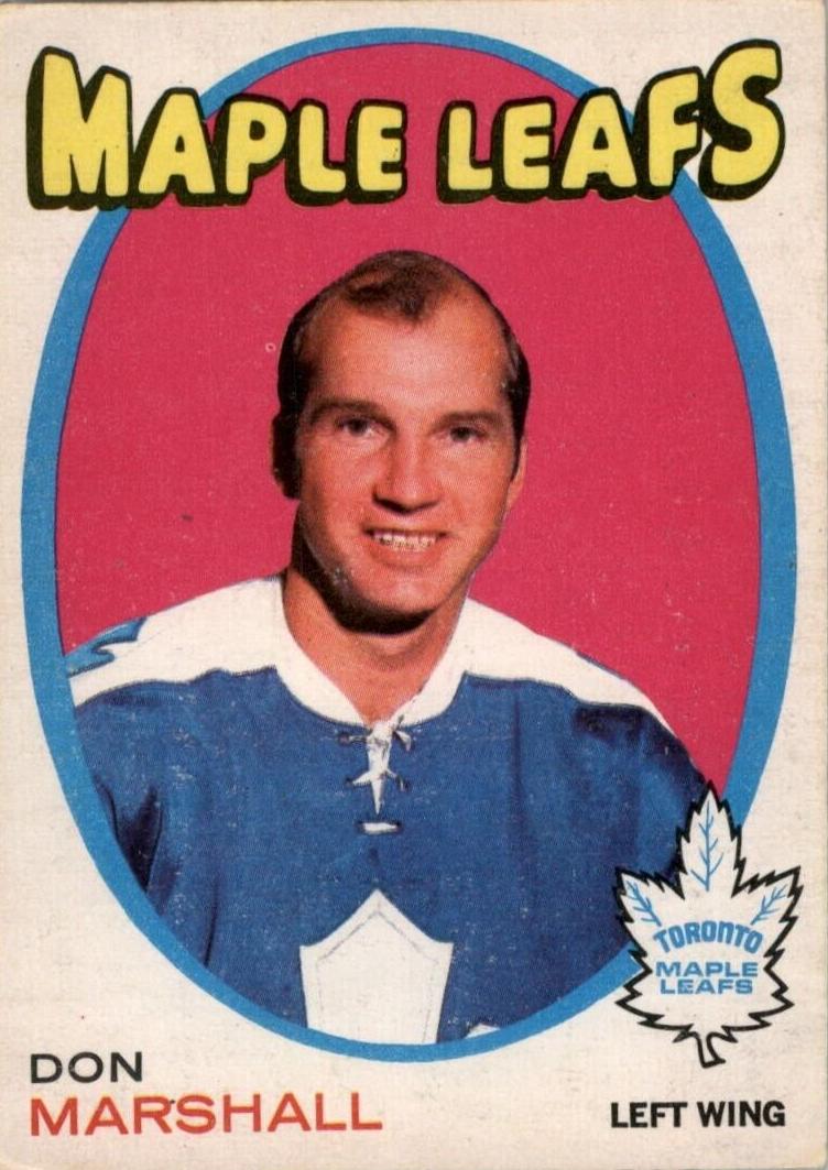 1971 O-Pee-Chee Hockey Don Marshall #199 PSA 8