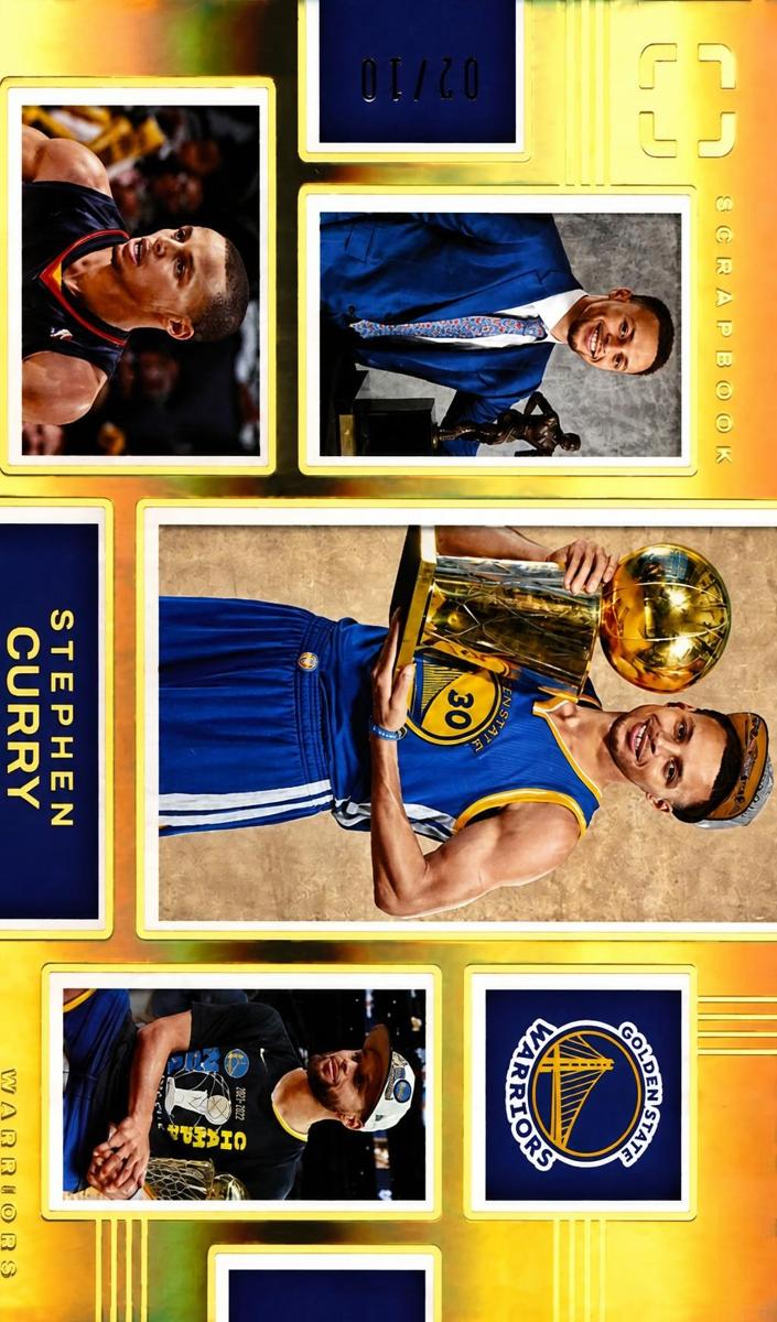 2024 Panini PhotoGenic Basketball Gold Stephen Curry #1 PSA 7