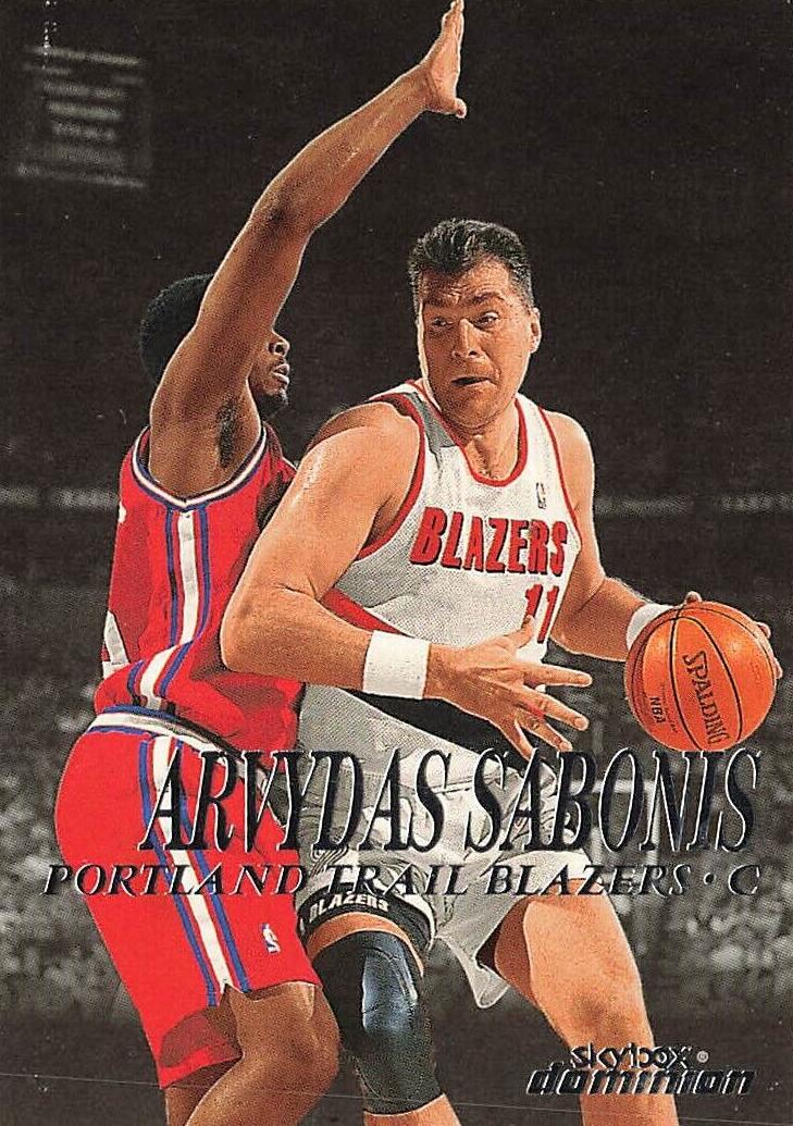 1999 Skybox Dominion Basketball Arvydas Sabonis #81