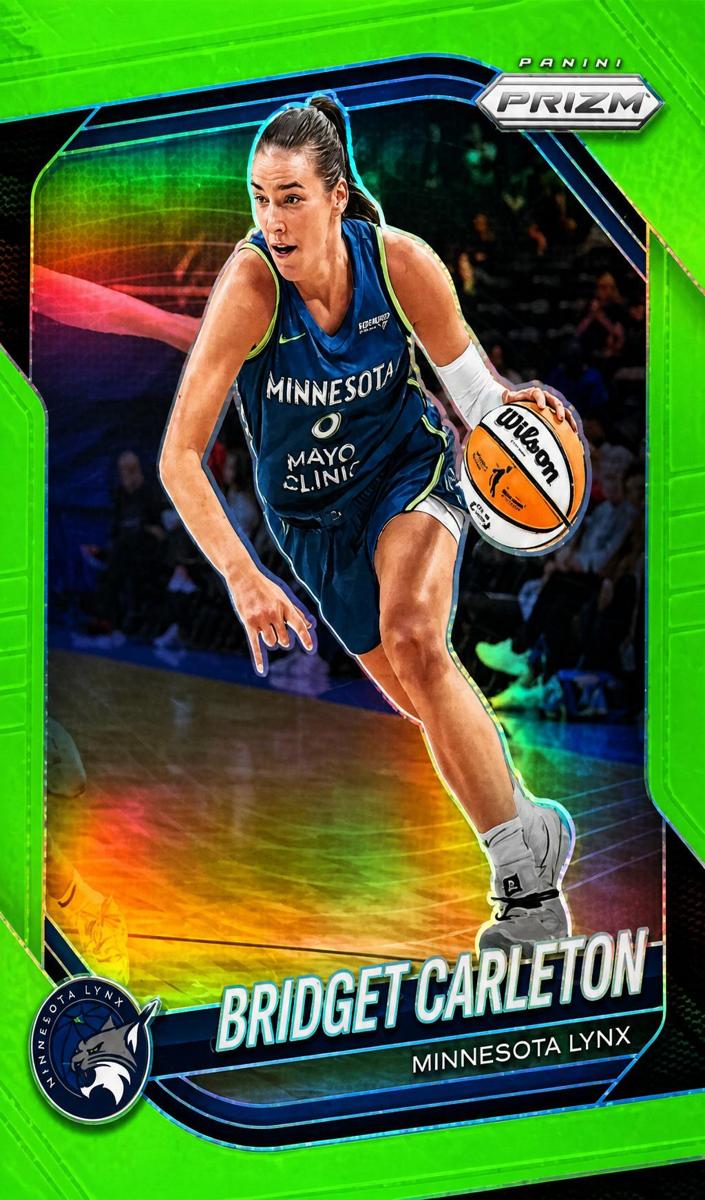 2025 Panini Prizm WNBA Basketball Lime Green Bridget Carleton #88