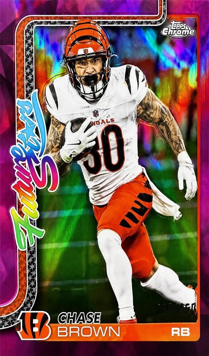 2025 Topps Chrome Football Pink Refractor Chase Brown #FS-13