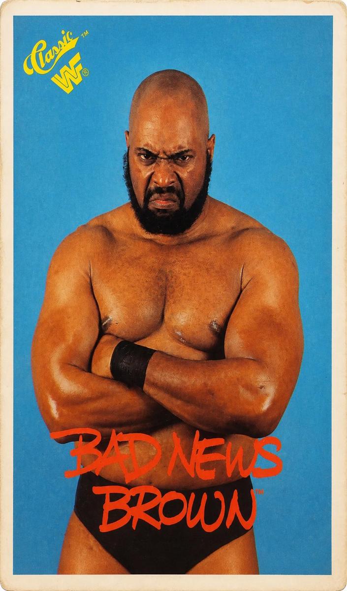 1990 Classic WWF Wrestling Bad News Brown #79 PSA 10