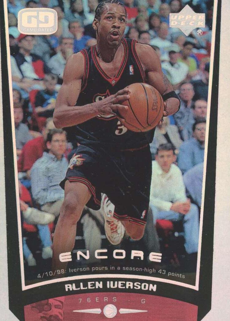 1998 Upper Deck Encore Basketball Allen Iverson #61