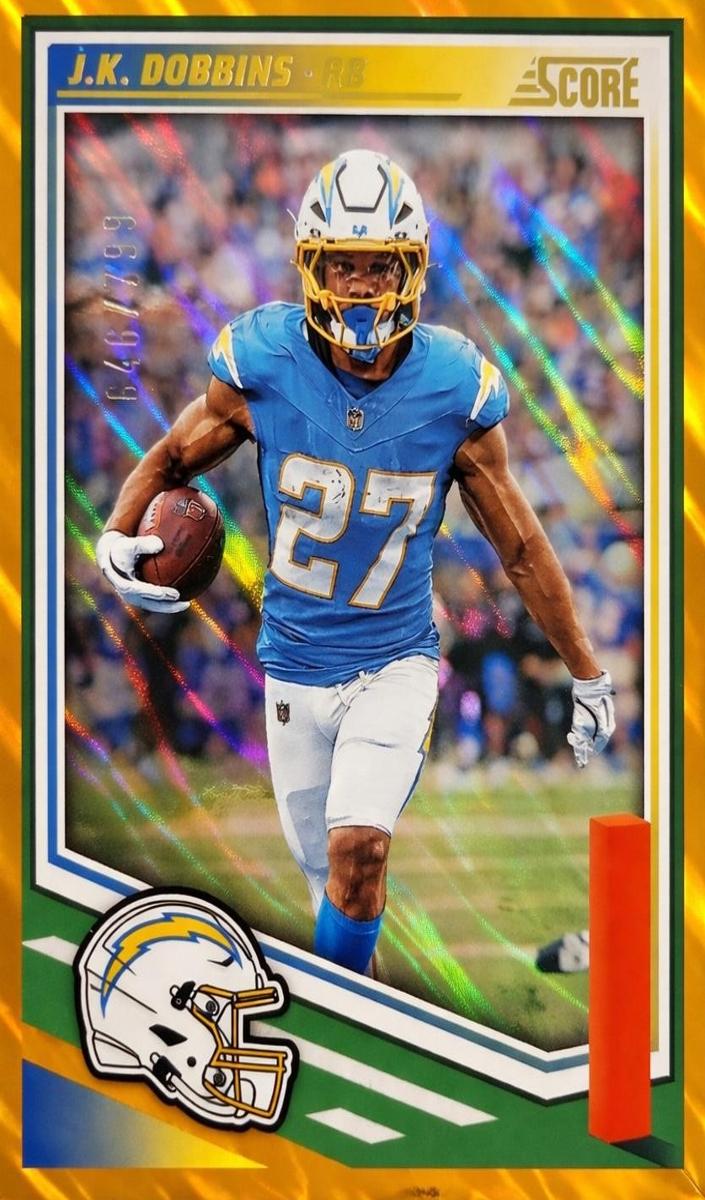 2025 Panini Score Football Lava J.K. Dobbins #296