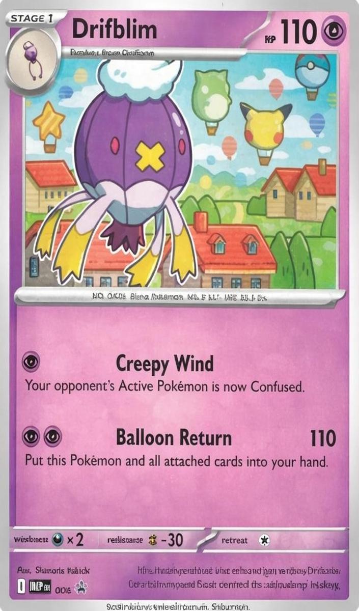 2025 Pokemon Mega Evolution Promo Drifloon #5