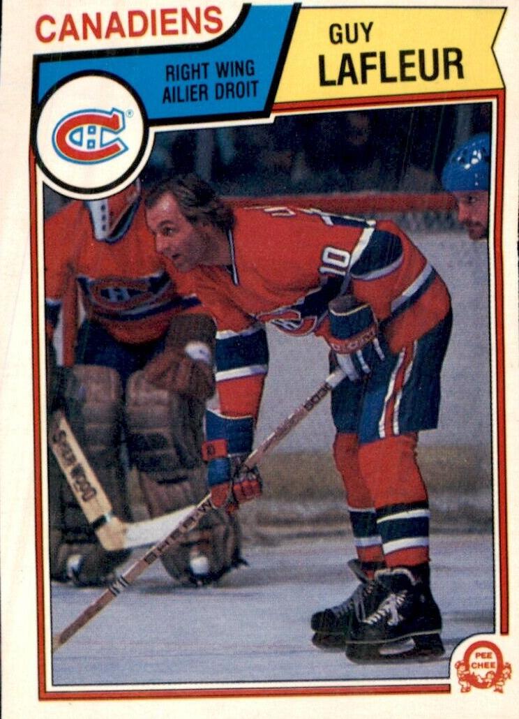 1983 O-Pee-Chee Hockey Guy LaFleur #189 PSA 9