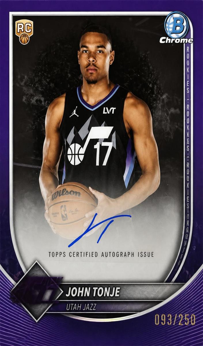 2025 Bowman Basketball Purple Refractor John Tonje #BCA-JE