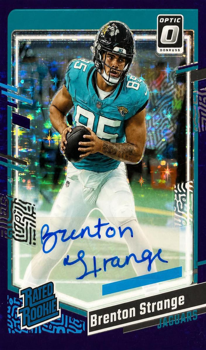 2023 Donruss Optic Football Purple Stars Brenton Strange #251