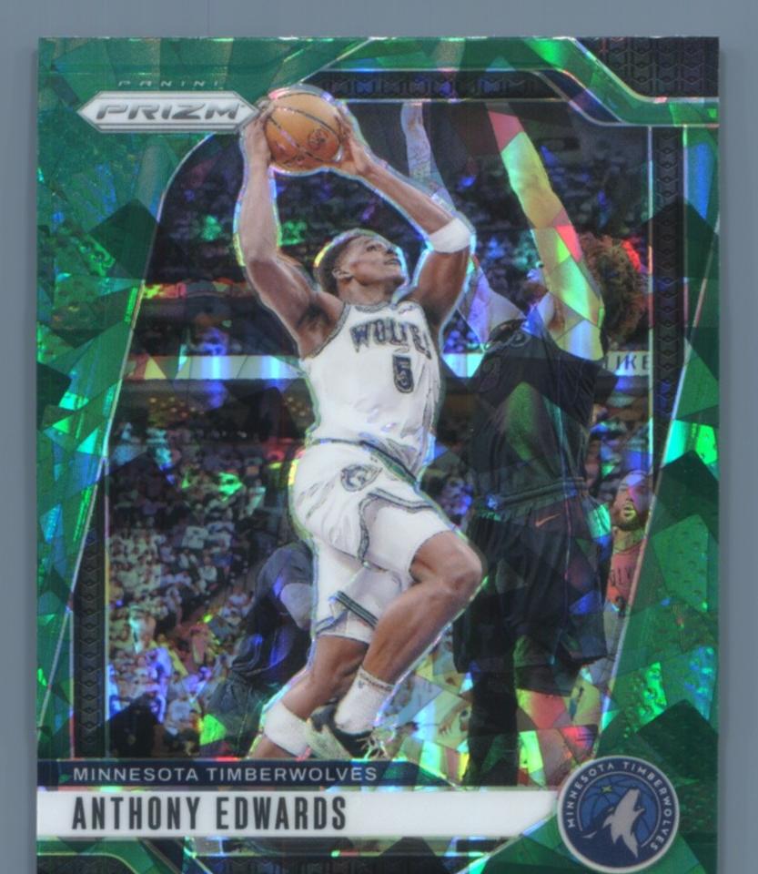 2024 Panini Prizm Basketball Green Ice Anthony Edwards #100