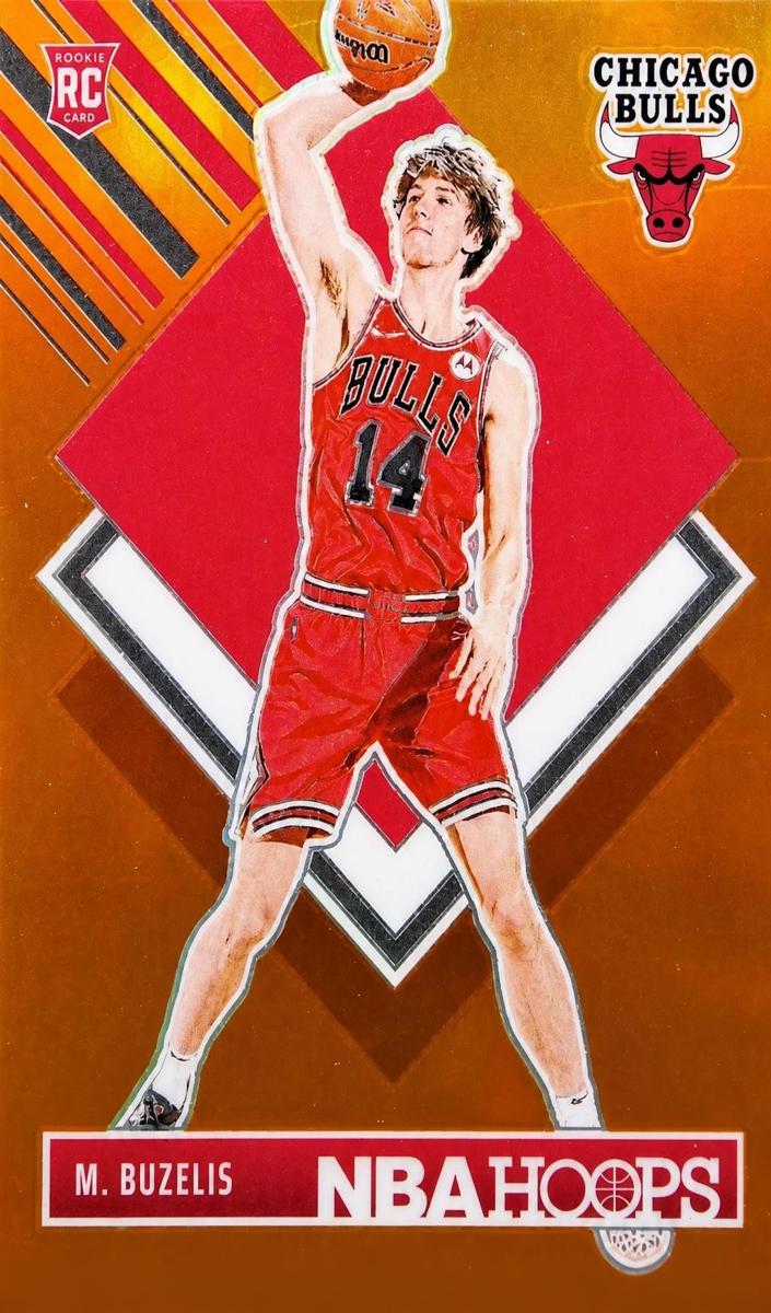 2024 Panini Hoops Basketball Premium Orange Matas Buzelis #295 PSA 9