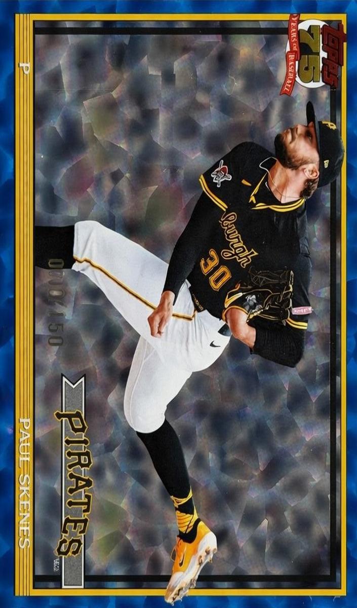2026 Topps Baseball Blue Foil Paul Skenes #T91-50