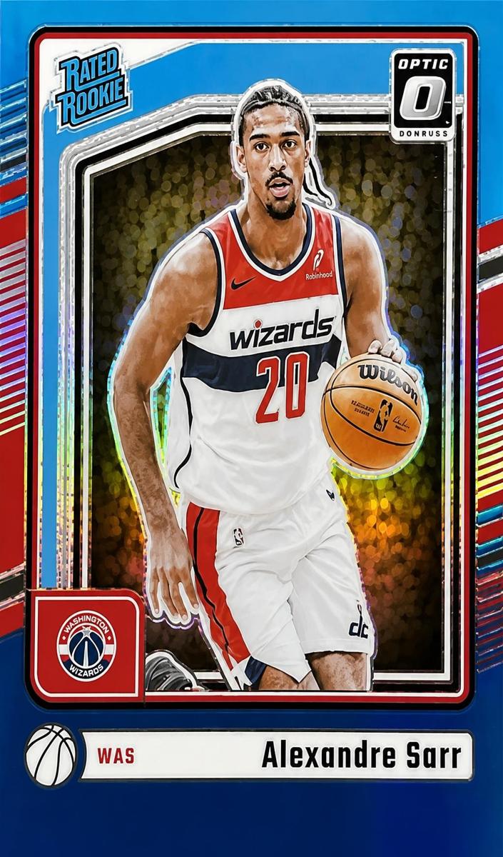 2024 Donruss Optic Basketball Blue Alexandre Sarr #5 PSA 10