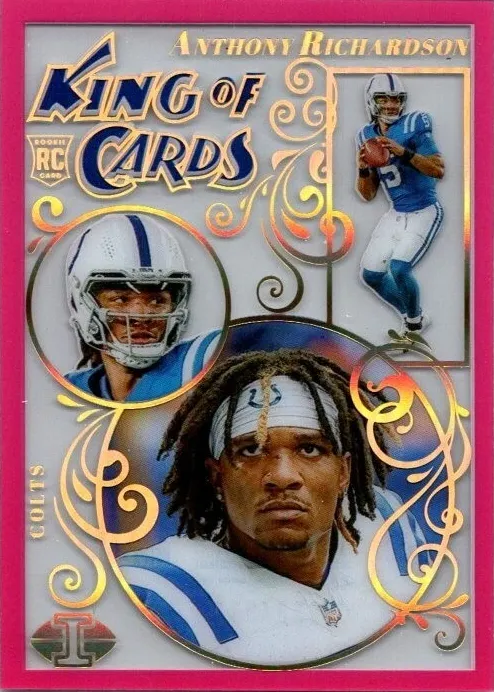 2023 Panini Illusions Football Pink Anthony Richardson #14 PSA 9