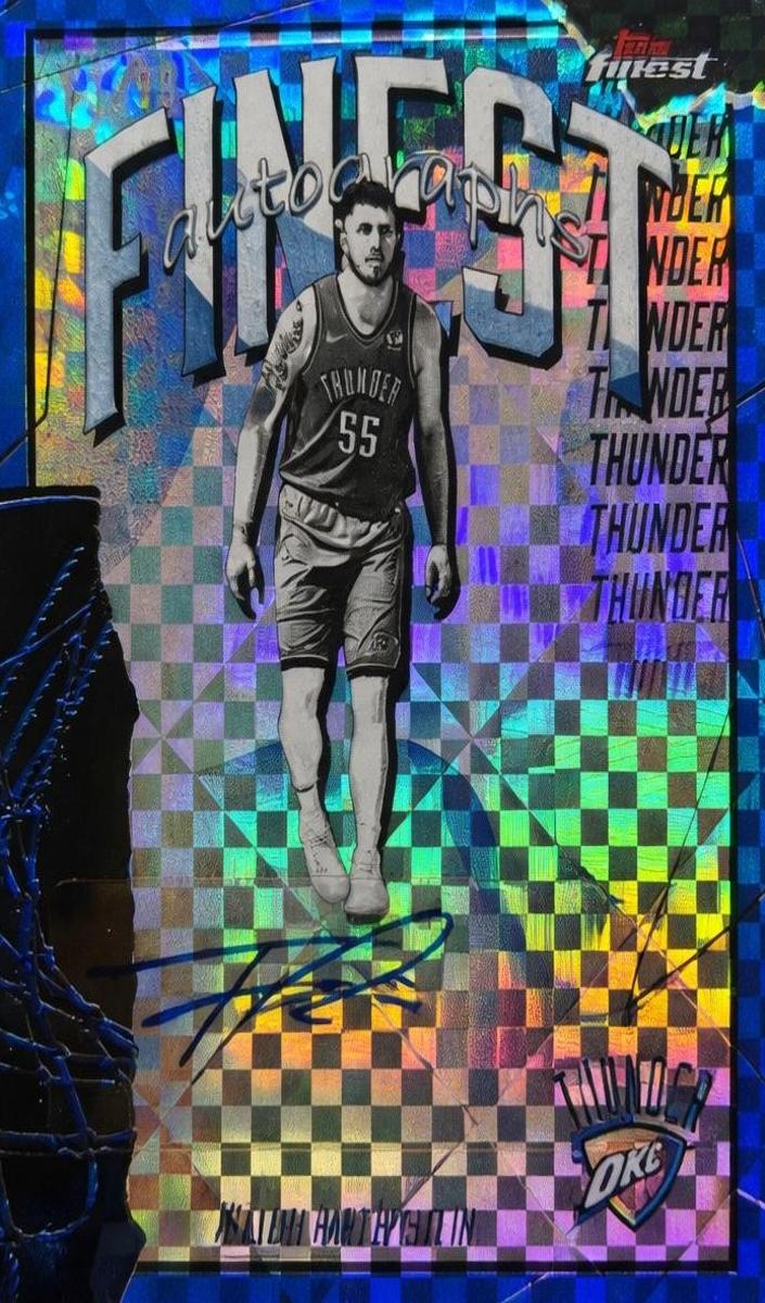 2025 Topps Finest Basketball Blue X-Fractor Isaiah Hartenstein #FAU-IH