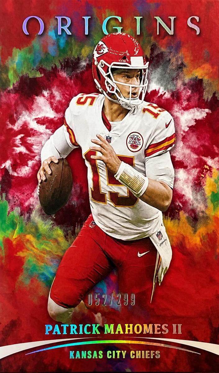 2021 Panini Origins Football Red Patrick Mahomes II #47 PSA 8