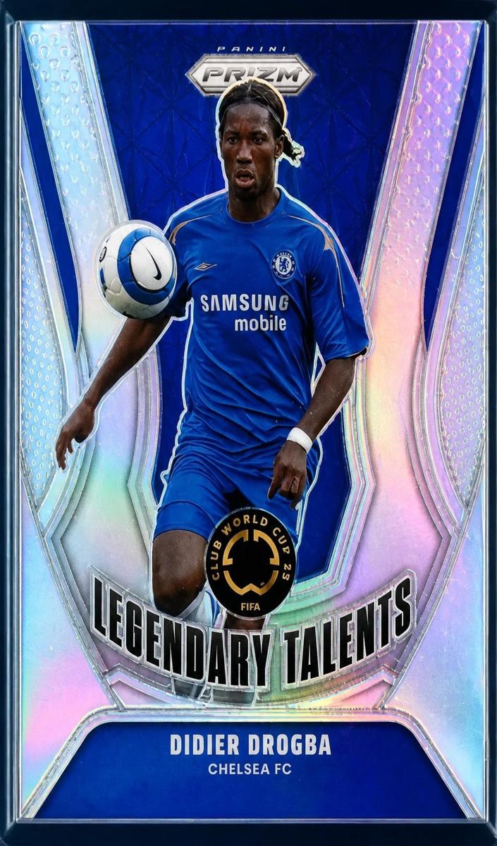2025 Panini Prizm FIFA Club World Cup Soccer Silver Didier Drogba #4 PSA 9