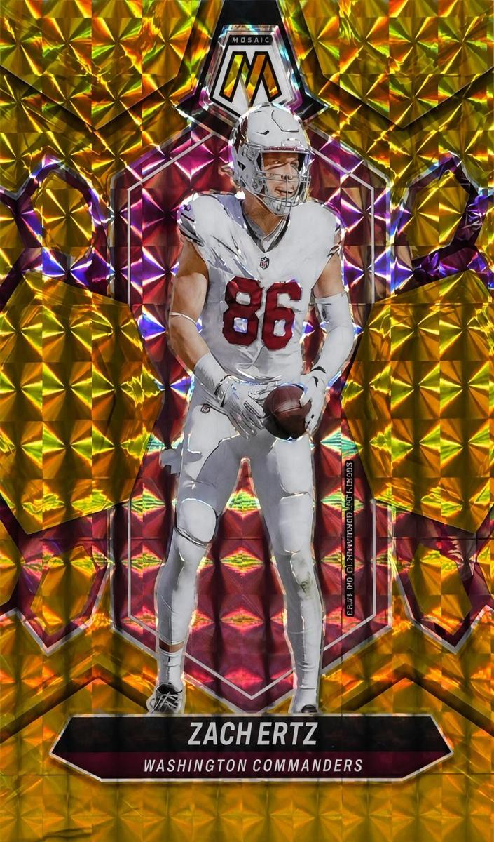 2024 Panini Mosaic Football Gold Zach Ertz #222