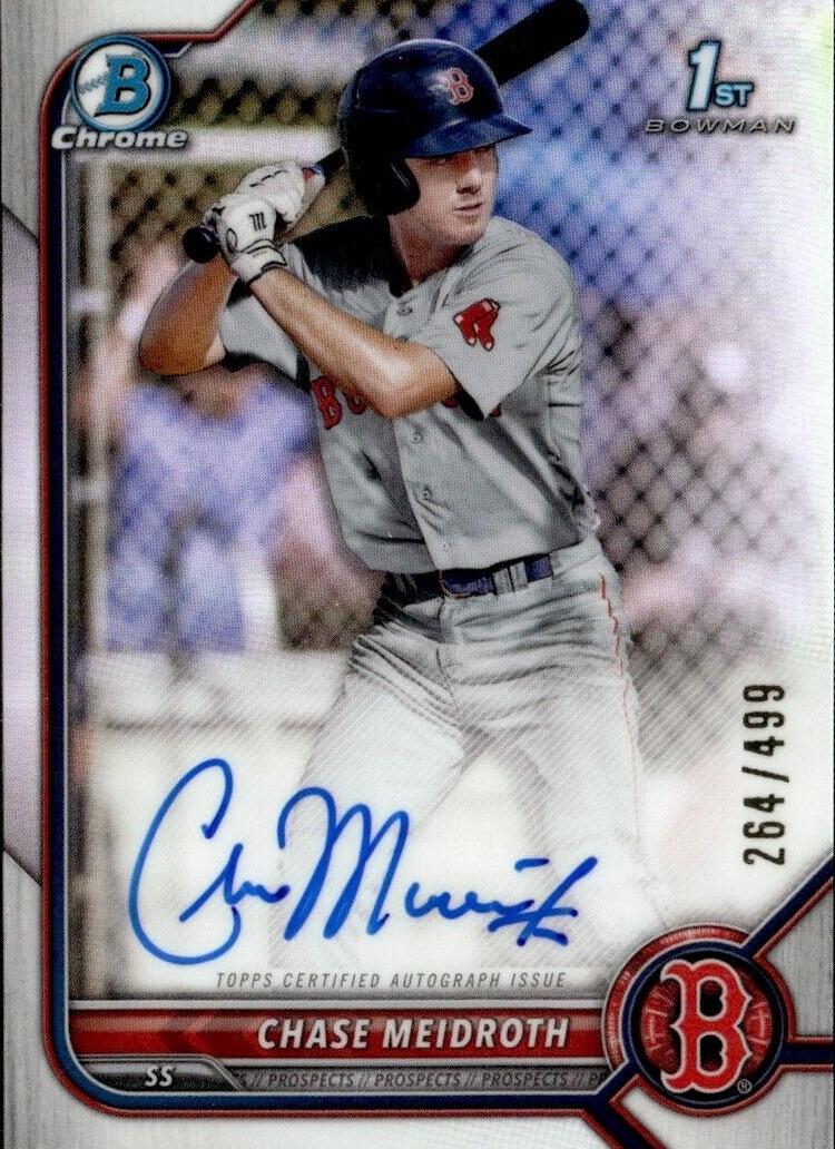 2022 Bowman Draft Baseball Refractor Chase Meidroth #CDA-CM