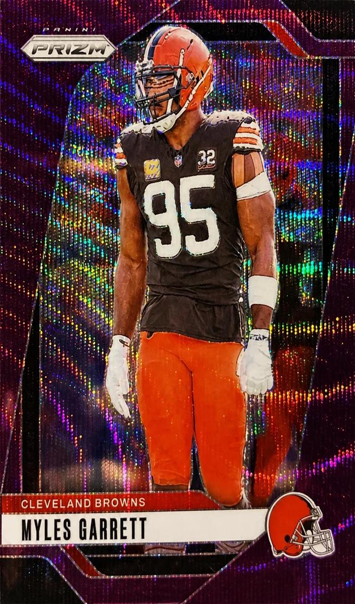 2024 Panini Prizm Football Purple Wave Myles Garrett #69