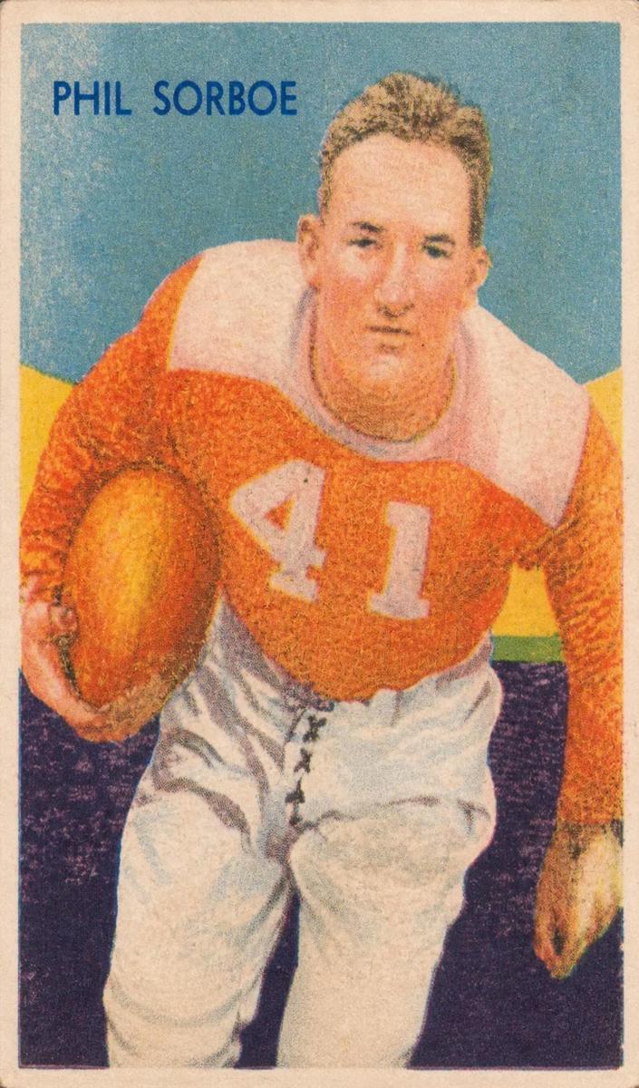 1935 National Chicle Football Phil Sorboe #14 PSA 7.5