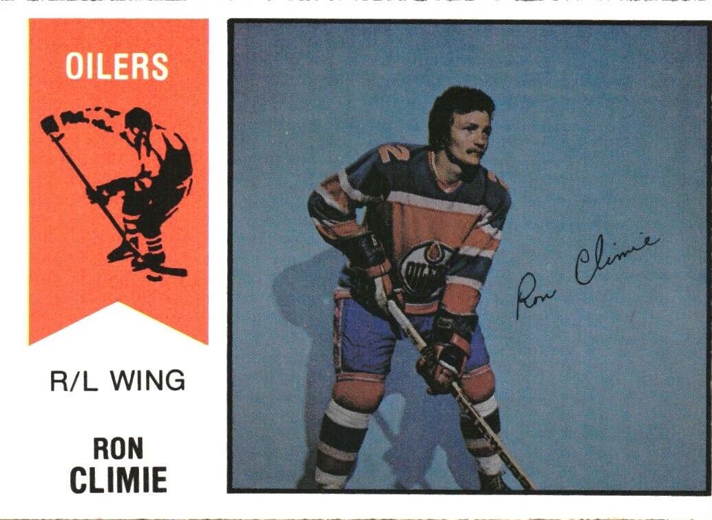 1974 O-Pee-Chee WHA Hockey Ron Climie #15