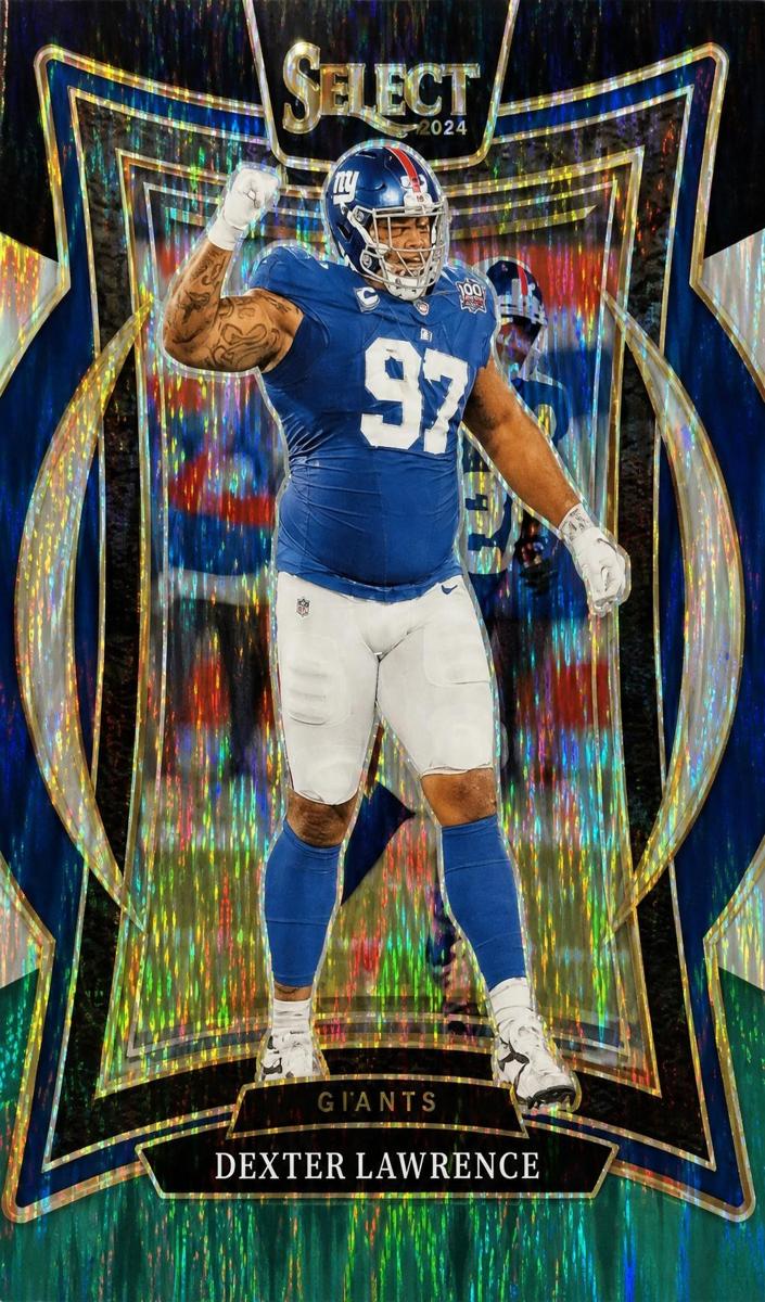 2024 Panini Select Football Black and Green Shock Dexter Lawrence #52