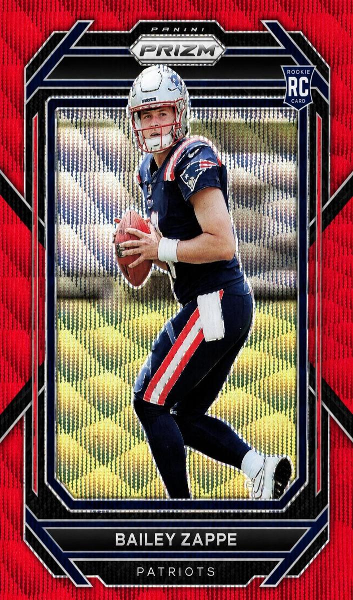 2022 Panini Prizm Football Red Wave Bailey Zappe #305