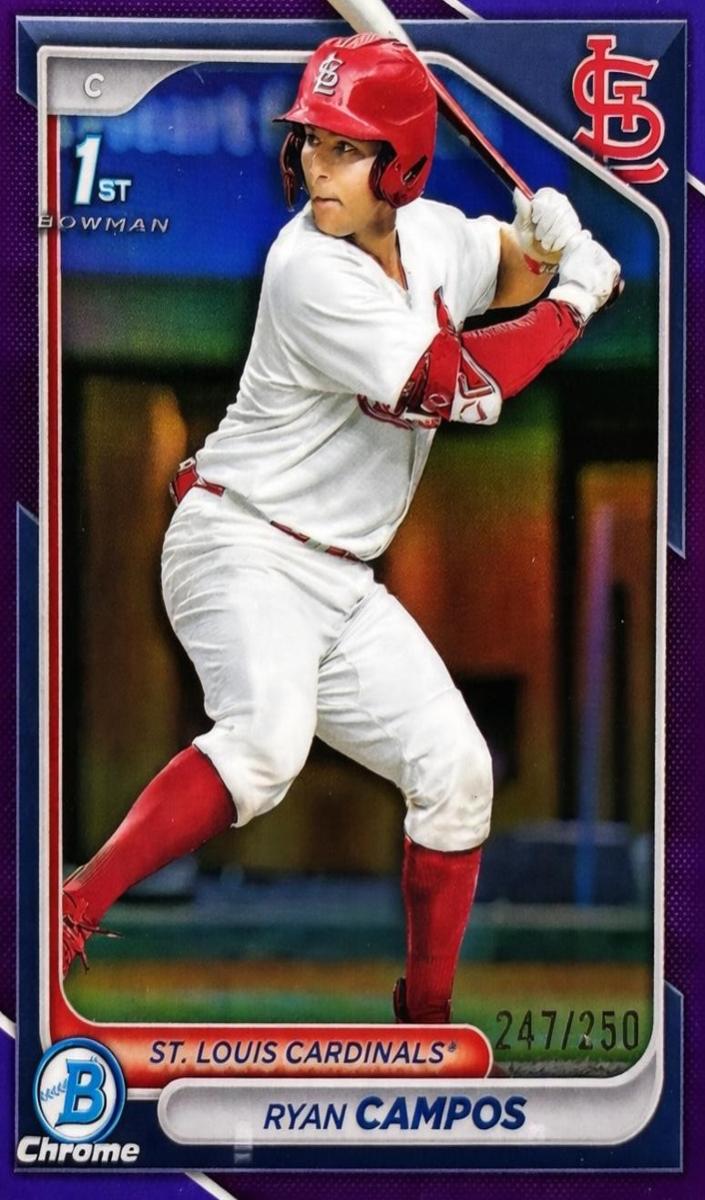 2024 Bowman Draft Chrome Baseball Purple Refractor Ryan Campos #BDC-156