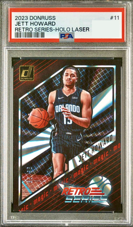 2023 Panini Donruss Basketball Holo Laser Jett Howard #11 PSA 8.5
