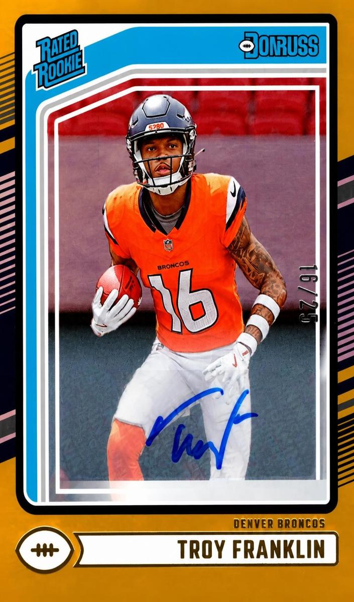 2024 Panini Donruss Football Gold Troy Franklin #338