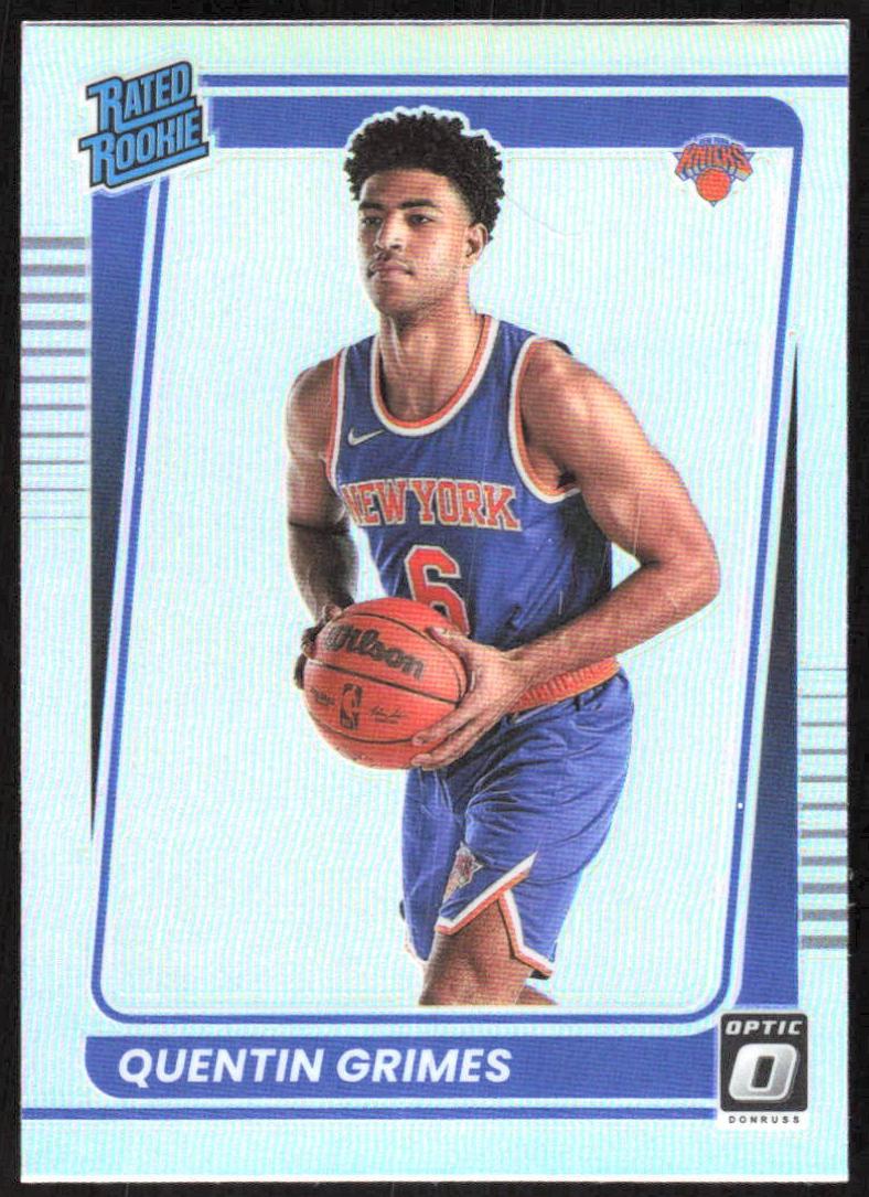 2021 Donruss Optic Basketball Holo Quentin Grimes #166 PSA 8.5