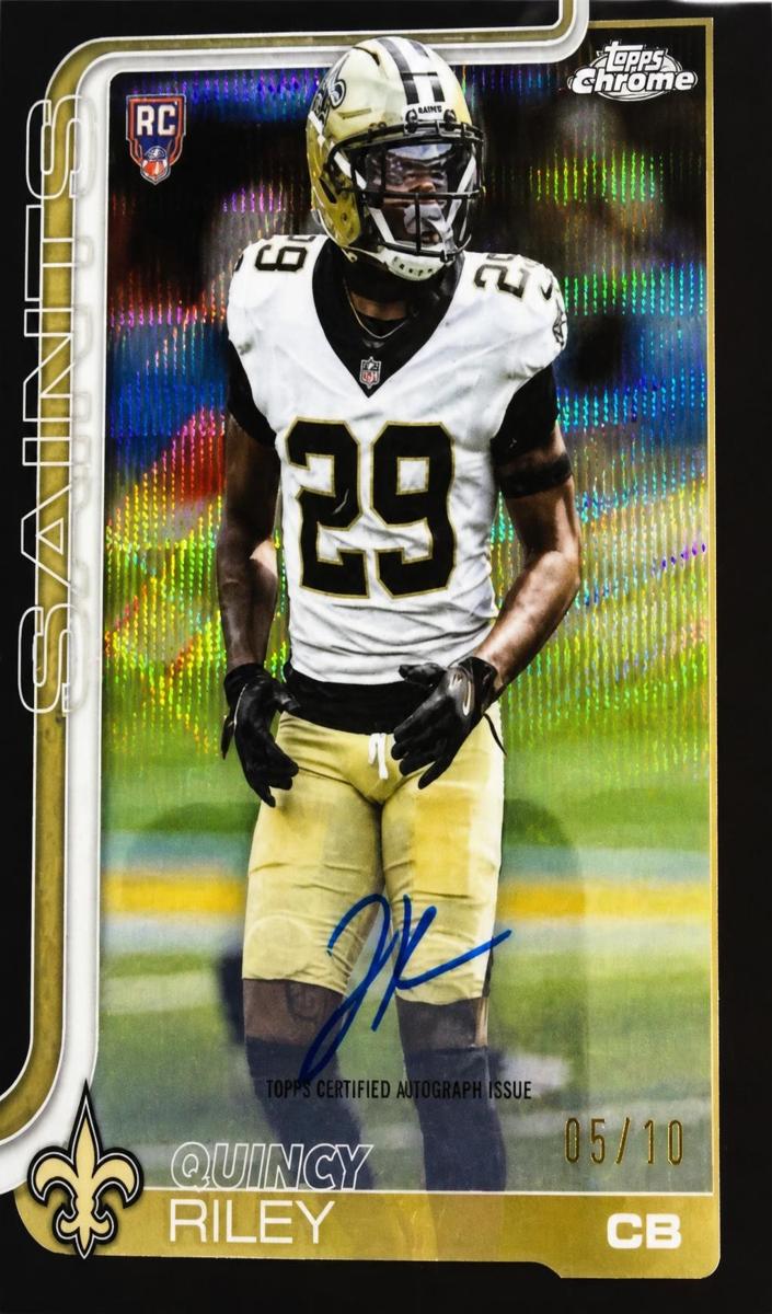 2025 Topps Chrome Sapphire Football Black Quincy Riley #RA-QR
