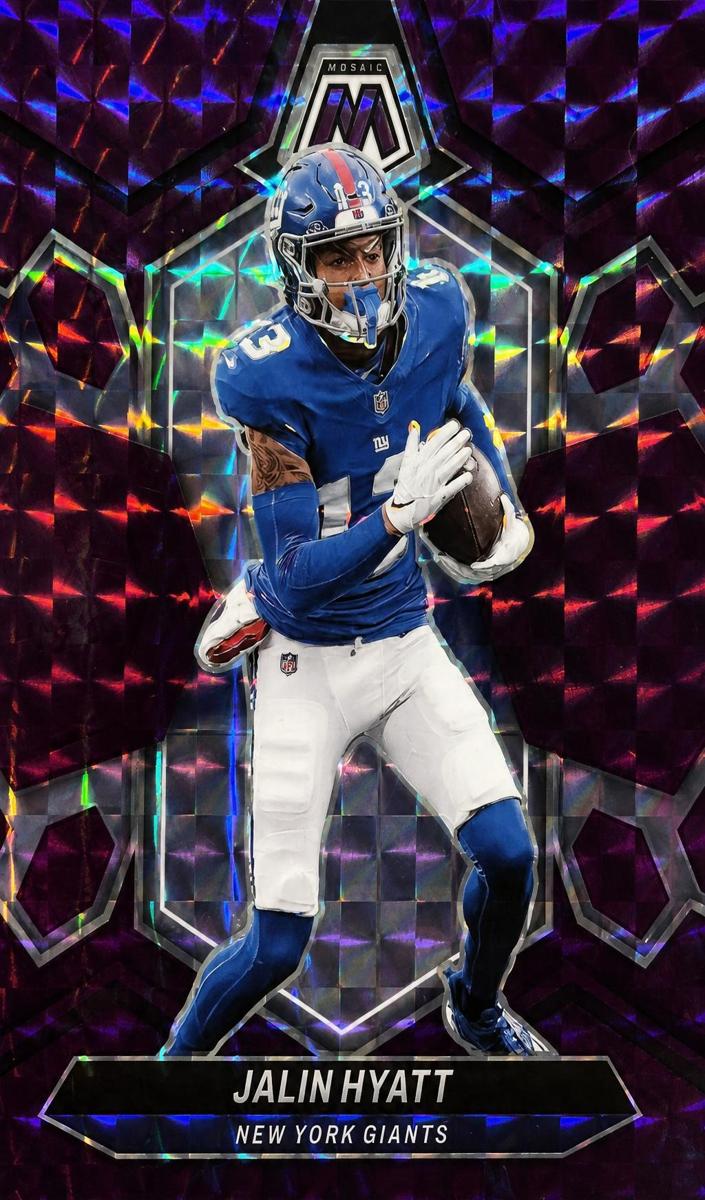 2024 Panini Mosaic Football Purple Jalin Hyatt #164