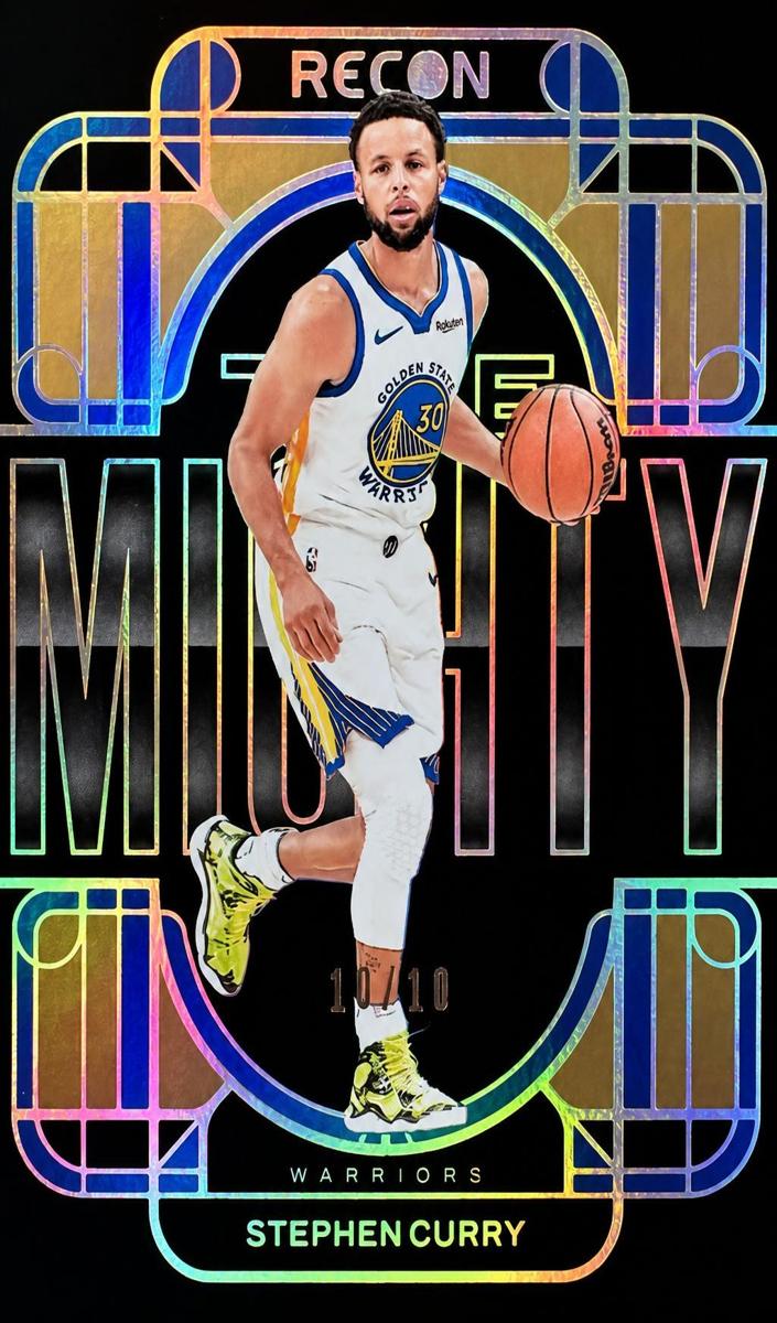 2023 Panini Recon Basketball Gold Stephen Curry #13 PSA 8