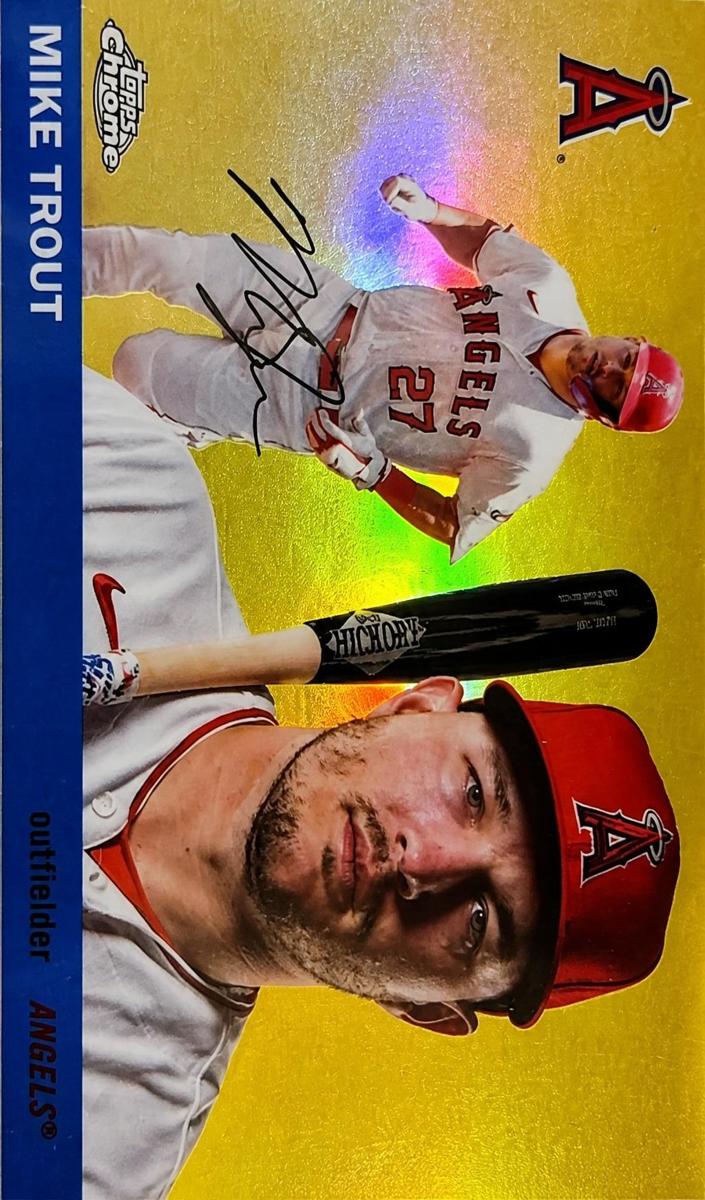 2025 Topps Chrome Platinum Baseball Refractor Mike Trout #1