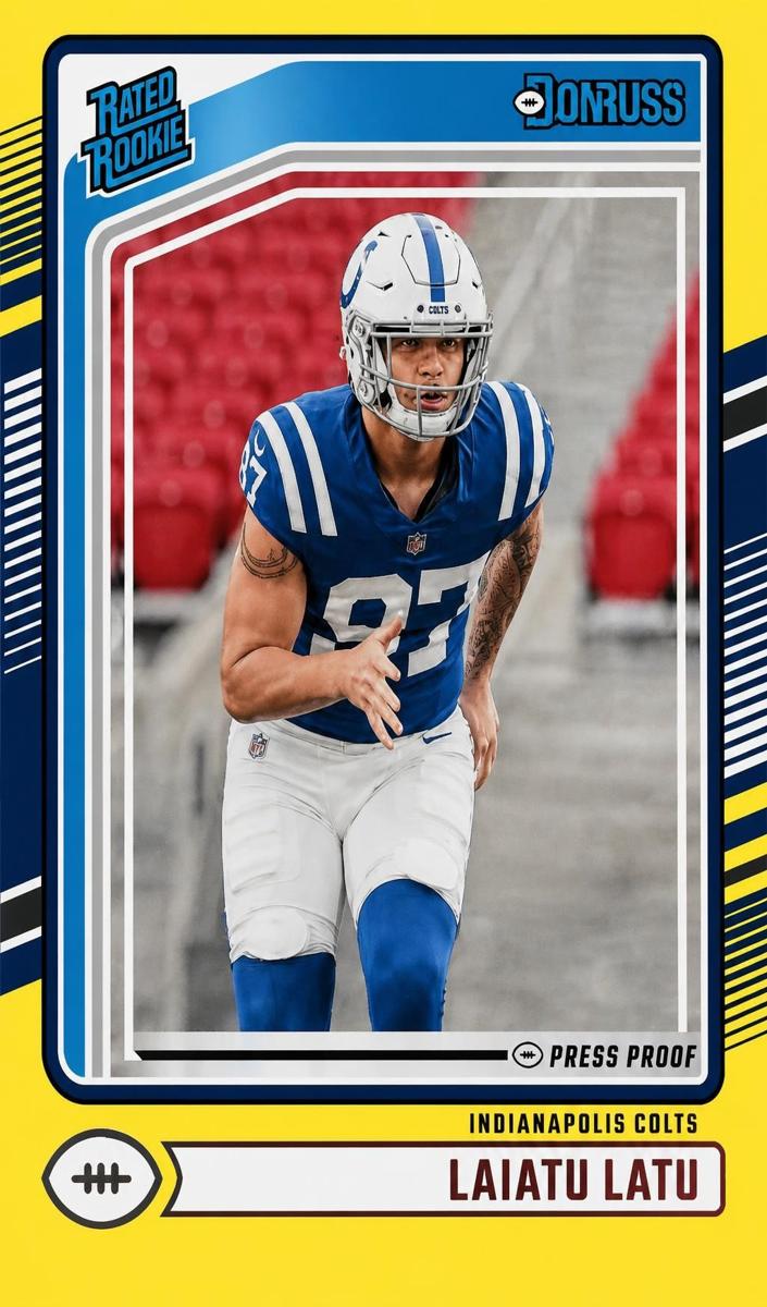 2024 Panini Donruss Football Press Proof Yellow Laiatu Latu #311