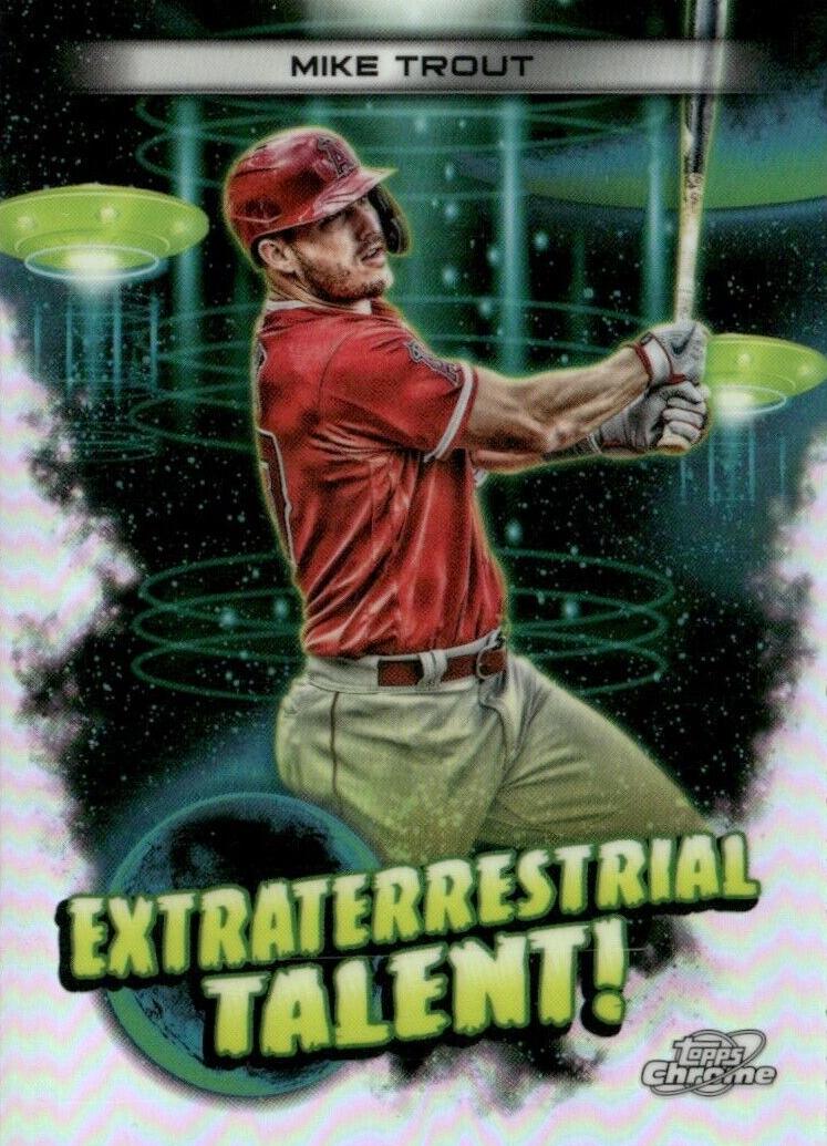 2023 Topps Cosmic Chrome Baseball Mike Trout #ET-11 PSA 9