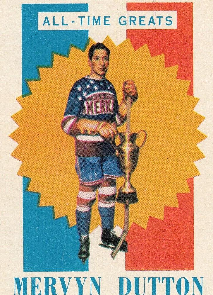 1960 Topps Hockey Mervyn Dutton #16 PSA 7
