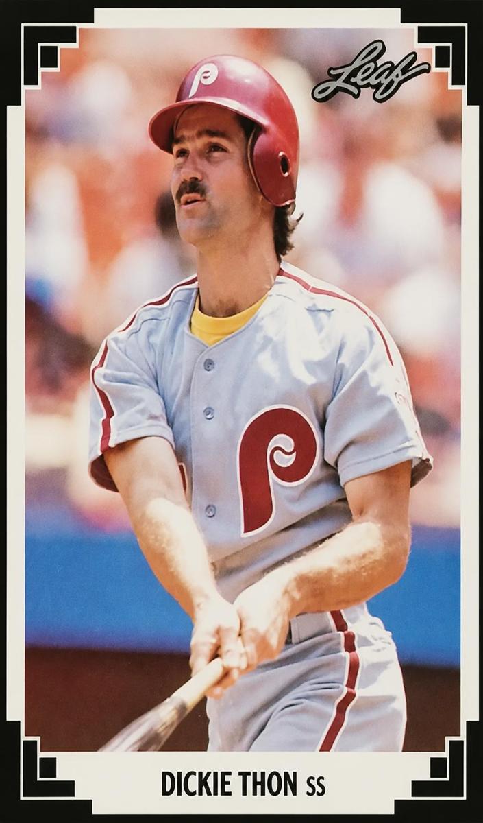 1991 Leaf Baseball Dickie Thon #60