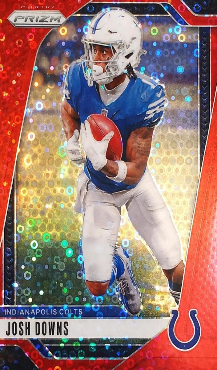2024 Panini Prizm Football No Huddle Red Josh Downs #122 PSA 9