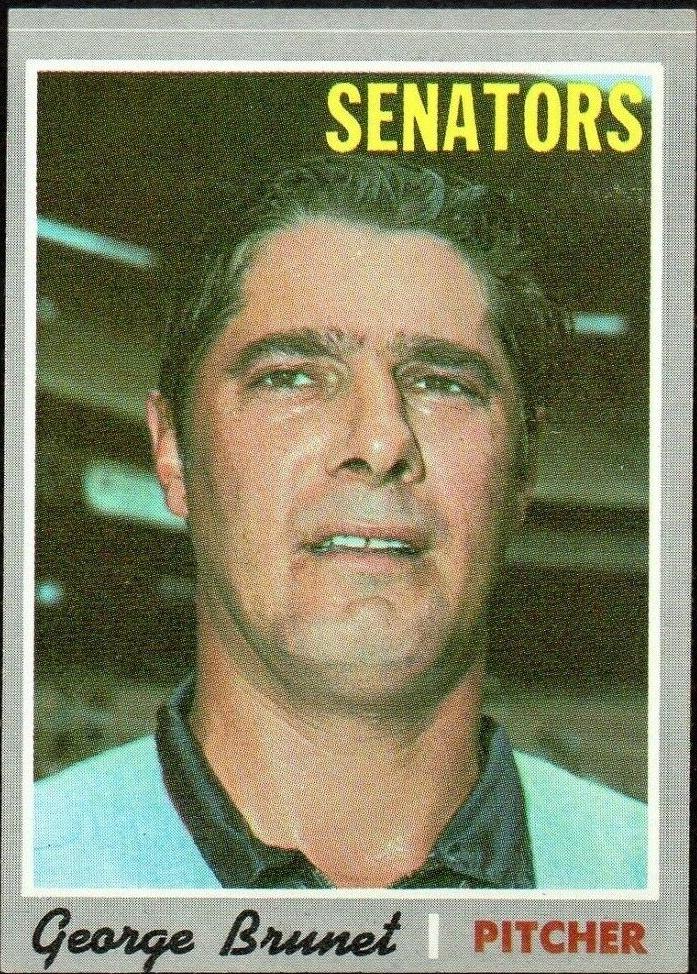 1970 Topps Baseball George Brunet #328