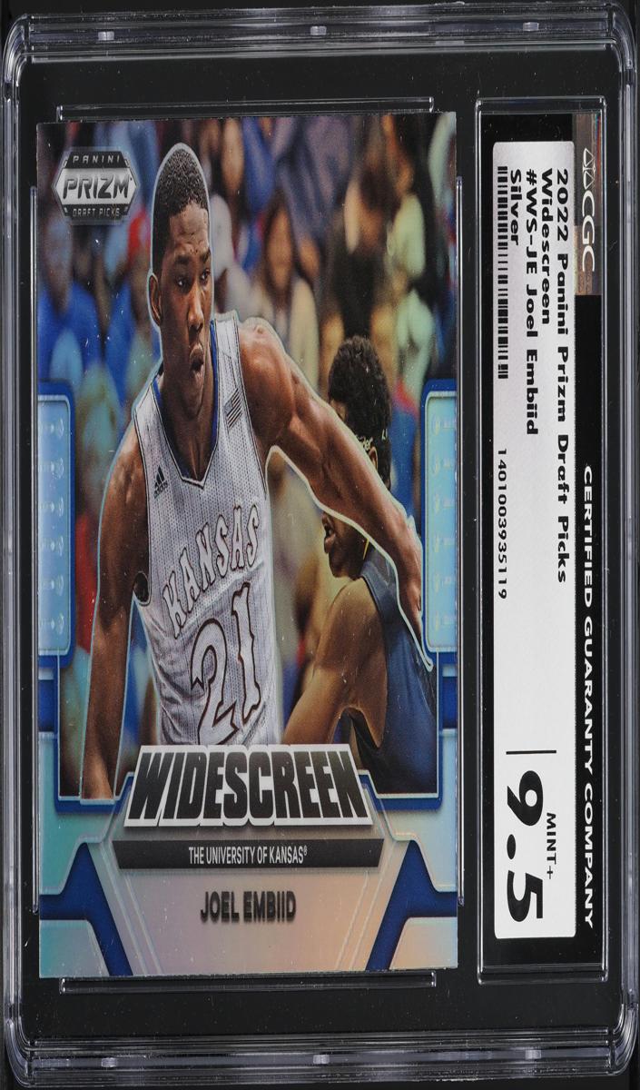 2022 Panini Prizm Draft Picks Basketball Silver Joel Embiid #WS-JE CGC 9