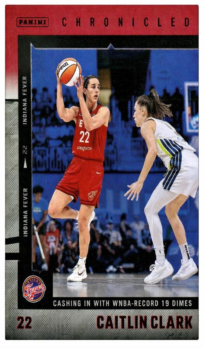 2025 Panini Caitlin Clark Chronicled Basketball Red Holo Caitlin Clark #6