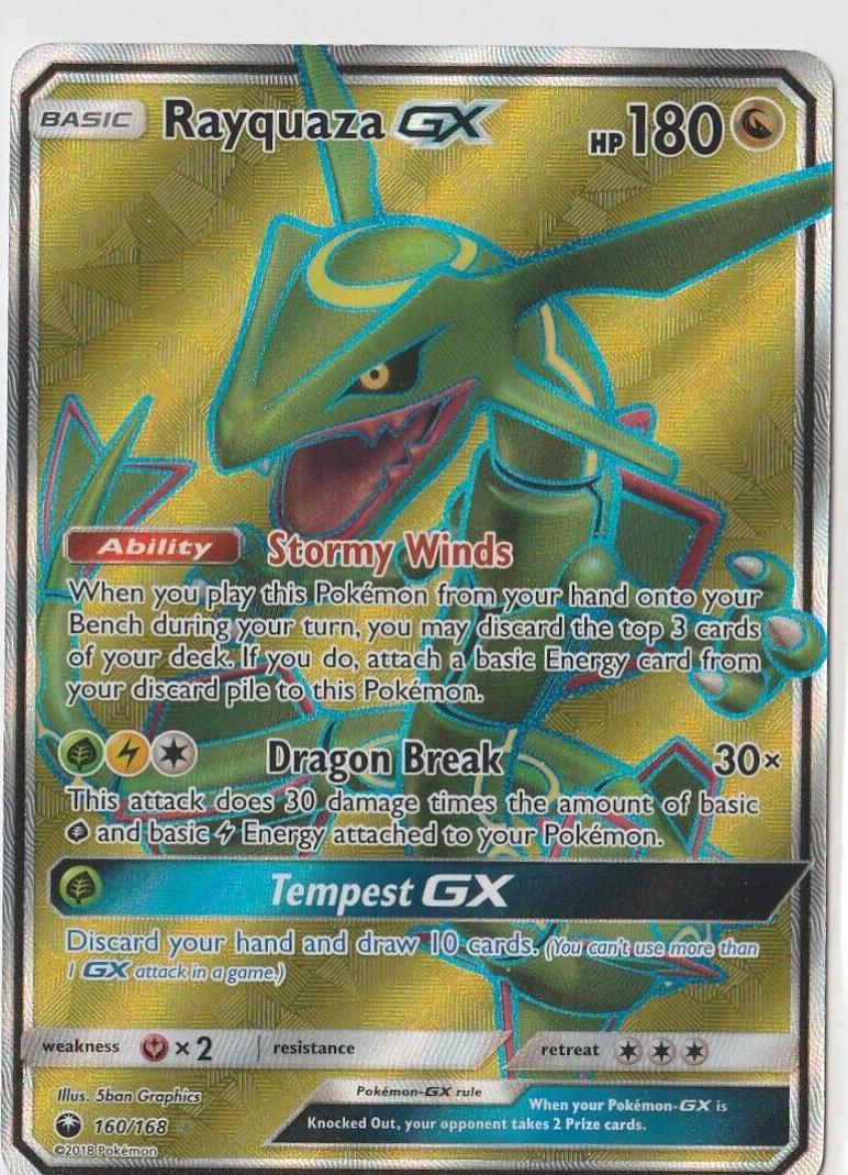 2018 Pokemon Sun & Moon Celestial Storm Rayquaza #160 PSA 9