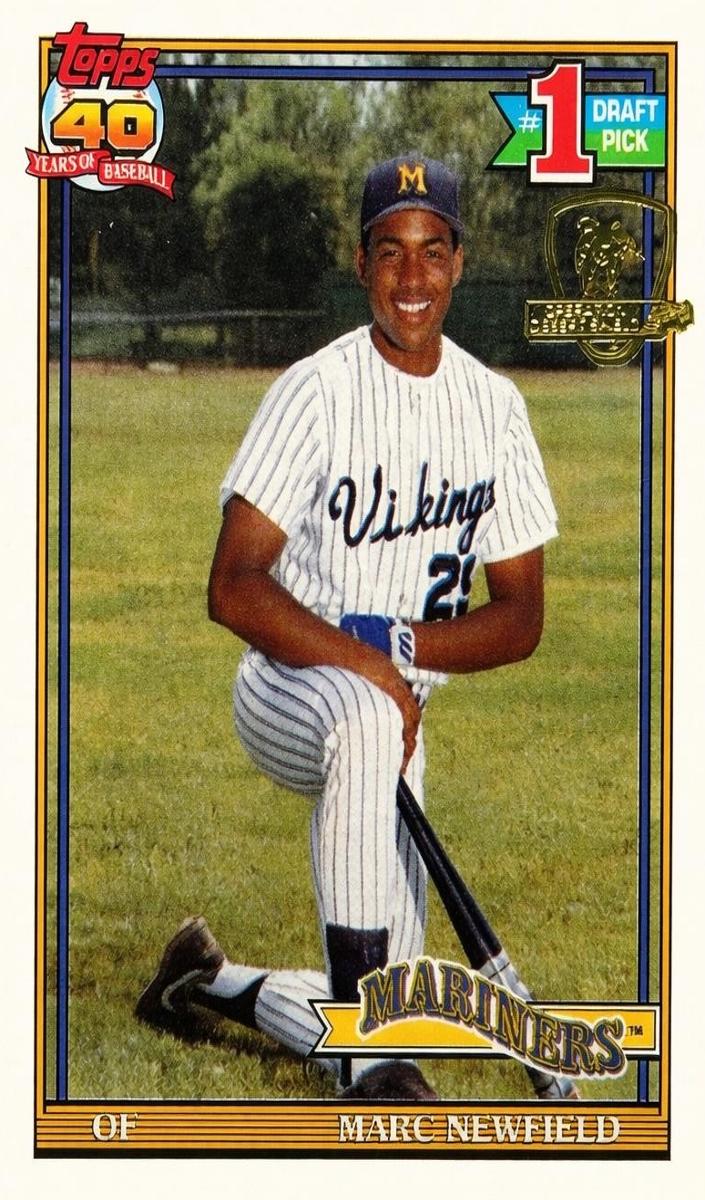 1991 Topps Baseball Marc Newfield #529