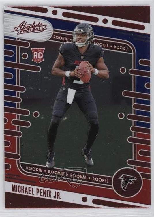 2024 Panini Absolute Football Red And Blue Michael Penix Jr. #108 PSA 9