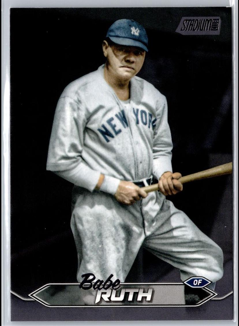 2024 Topps Stadium Club Baseball Black Foil Babe Ruth #171