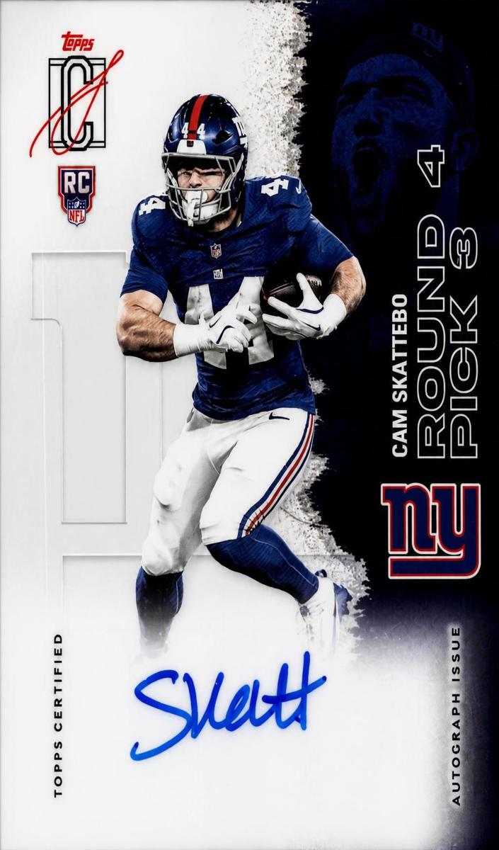 2025 Topps Signature Class Football Cam Skattebo #119