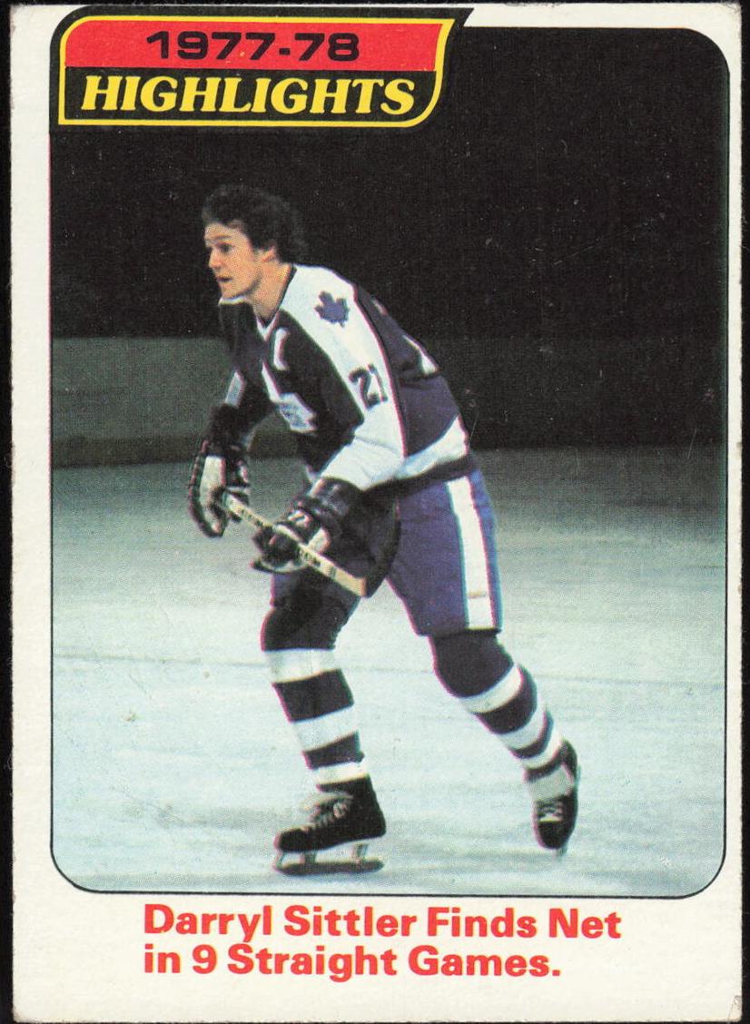1978 Topps Hockey Darryl Sittler #4