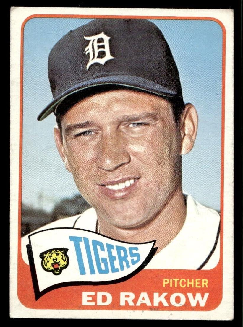 1965 Topps Baseball Ed Rakow #454 PSA 8